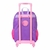 Mochila De Rodinha Infantil G Sereia Escamas Mermaid Sestini - Mundo Variedades