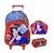 Kit Mochila Rodinhas Branca de Neve Lancheira e Estojo - comprar online