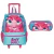 Mochila Rodinhas Infantil Any Malu e Estojo Sestini Kit