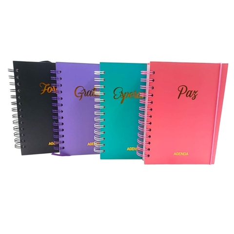 Agenda Permanente Grande Espiral Frases 13,7X18,7cm DcArte