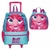 Mochila Infantil Rodinhas e Lancheira Any Malu Sestini Kit