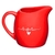 Leiteira Pequena Porcelana Lamour Vermelho 245ml Hauskraft