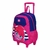 Mochila Rodinhas Any Malu Grande Azul Rosa Sestini Original - comprar online