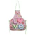 Avental Infantil Escolar Love Peace Rosa e Verde Gedex