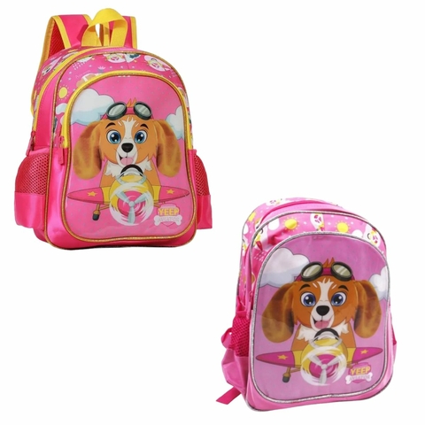 Mochila Costas Yepp Patrulha Cachorrinha Avião Doguinho Fofo