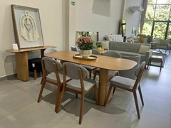Mesa Melina 1.80x0.90m com 6 cadeiras Scarlet