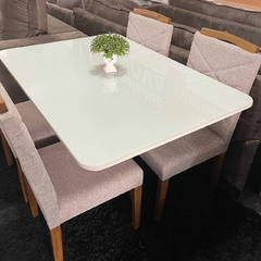Mesa Off White com 4 Cadeiras - comprar online