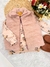 Chaleco piel rosa