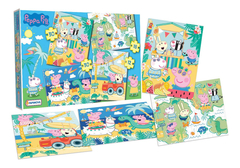 Puzzle 4 en 1 Peppa Pig 30, 18 y 12 piezas Tapimovil