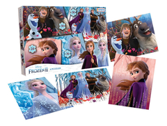 Puzzle 4 en 1 Frozen Disney 24 Y 36 Piezas Tapimovil
