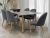 Combo Mesa Albany Base Natural 200x100cm + Sillas Cheers Lisa Base Natural X6
