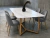 Combo Mesa Albany Base Natural 160x90cm + Sillas Cheers Lisa Base Natural X4