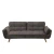 Sillon Cama Oslo 206 cm Gris Oscuro Pana 3 cuerpos - comprar online