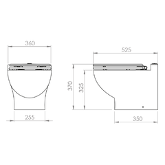 Vaso automático SANIMARIN Exclusive Short 24 V - SANIMARINS