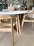 MESA DE COMEDOR DE MICROCEMENTO DE 120. - Conpasiondeco