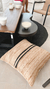 ALMOHADON YUTE RAYA NEGRA - comprar online