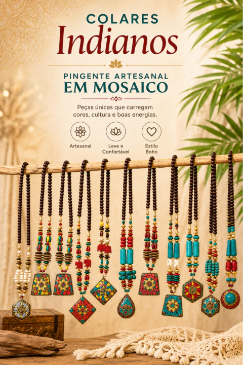 COLAR INDIANO ARTESANAL