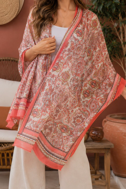 LENÇO PASHMINA MULTI-FORMAS EM ALGODÃO