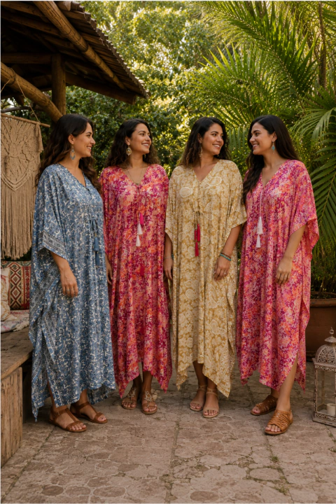 KAFTAN LONGA ESTAMPADA