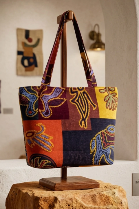 BOLSA DE TECIDO ESTAMPADA