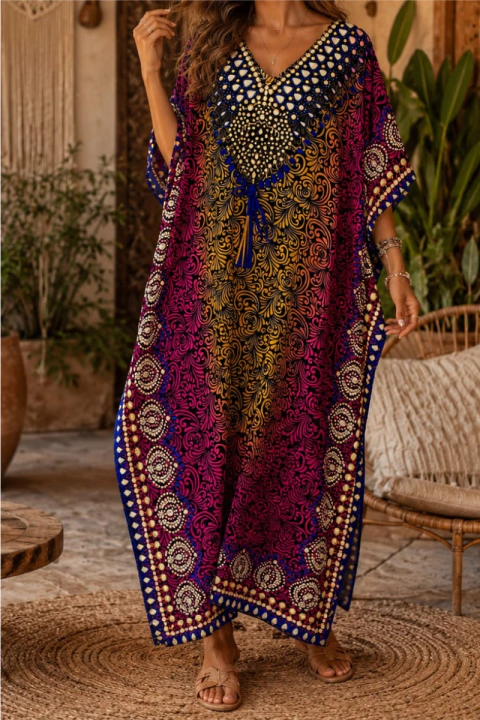 KAFTAN LONGA ESTAMPADA
