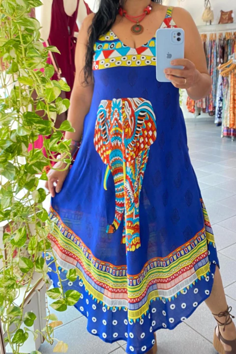 Vestido Trapézio Indiano