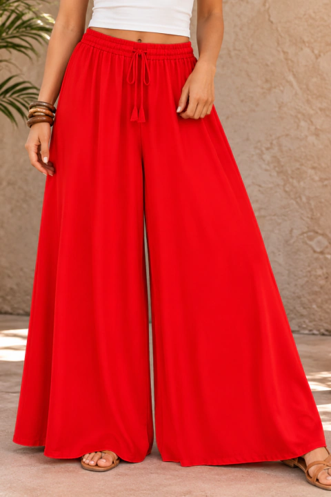 CALÇA PANTALONA EM VISCOSE