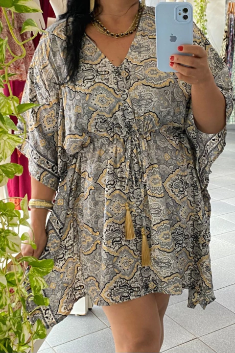 KAFTAN CURTA ESTAMPADA