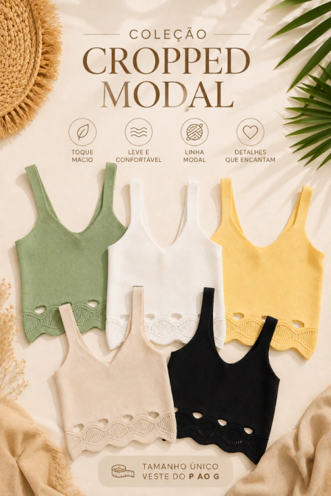 CROPPED DE LINHA MODAL