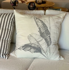 Almohadón plátano gris 60 x 60 - comprar online