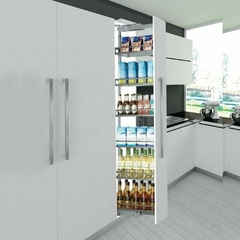Columna Extraible Unihopper antideslizante 6 canastos Cierre suave Titanio M300 - comprar online