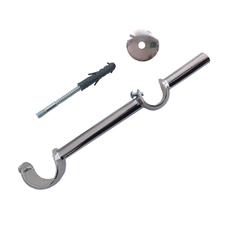 Suporte de Parede Duplo para Varão de Cortina de 28mm e 19mm com 8cm no meio e 4cm de Haste - Diversas Cores