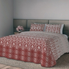 Jogo de Cama Queen Crystal Estampado - 120 Fios - 100% Algodão - 4 peças - Royalty - Teka