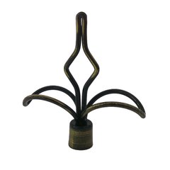 Ponteira modelo Flor de Lis para Varão de Cortina de 19mm - Diversas Cores - Casas Buzzo