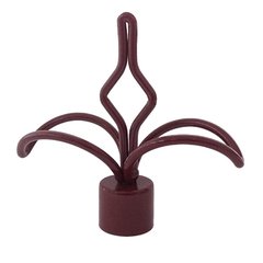 Ponteira modelo Flor de Lis para Varão de Cortina de 28mm - Diversas Cores na internet