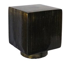 Ponteira modelo Quadrada Maciça para Varão de Cortina de 28mm - Diversas Cores - Casas Buzzo