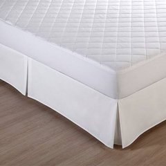 Saia para Cama Box Queen Prata com Pregas - 150 Fios - Diversas Cores - Santista na internet