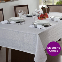 Toalha de Mesa Facilita Ilumin Zani - Retangular 2,70x1,60m - 6 lugares - Diversas Cores - Branyl
