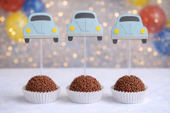 Topper para docinhos Fusca - 10unid.