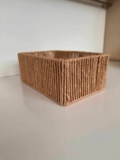 Canasto Fibra Rectangular