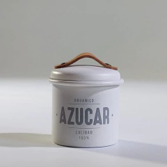 Tarro "Azúcar" chico (blanco/negro)