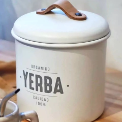 Tarro "Yerba" 1/2 KILO (blanco/negro) - tienda online