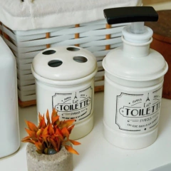 Dispenser Vintage 400 ml. (blanco/negro) en internet