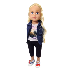 Conjunto Jean Remera Pug Camisa Mu?eca 45 Cm/18