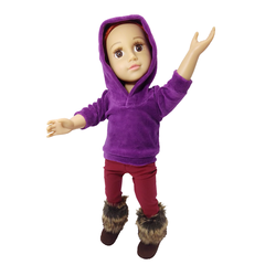 Buzo Capucha Con Bufanda Witty Conjunto Mu?eca 45 Cm/18 - Witty Girls