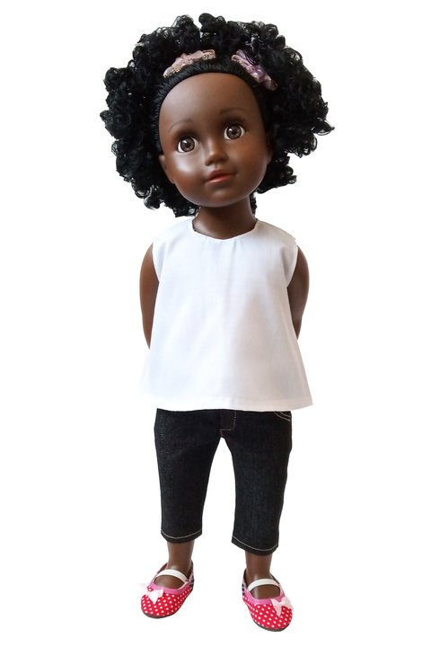 Conjunto Jean, Blusa y Balerinas.