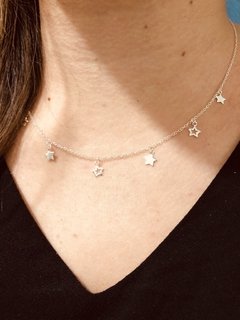 Collar choker Estrellas