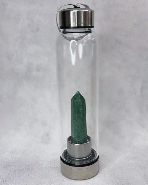 Botella punta Cuarzo Verde