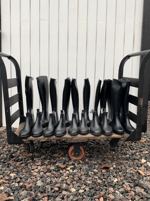 Botas de equitación | Botas de goma Negra - La Vete ® Veterinaria del Polo