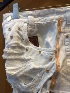 Short branco customizado Ref: 02226 - comprar online